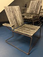 4 bequeme, stable Gartensessel