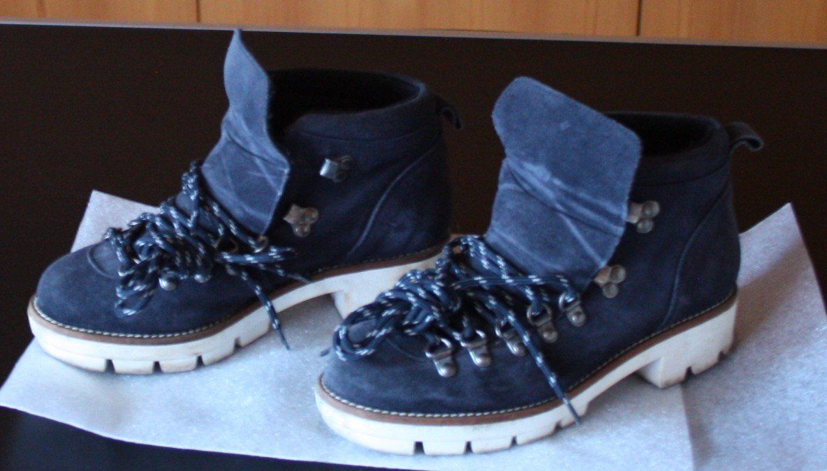 Herrenschuhe: Wanderschuhe Winterschuhe NAVYBOOT dunkelblau Gr. 37 – Gebraucht aus Flüelen von DiversicumAccessoire