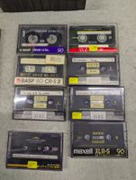 9x Audiokassetten 90, 1x 100, 4x60, Maxwell, BASF, TDK