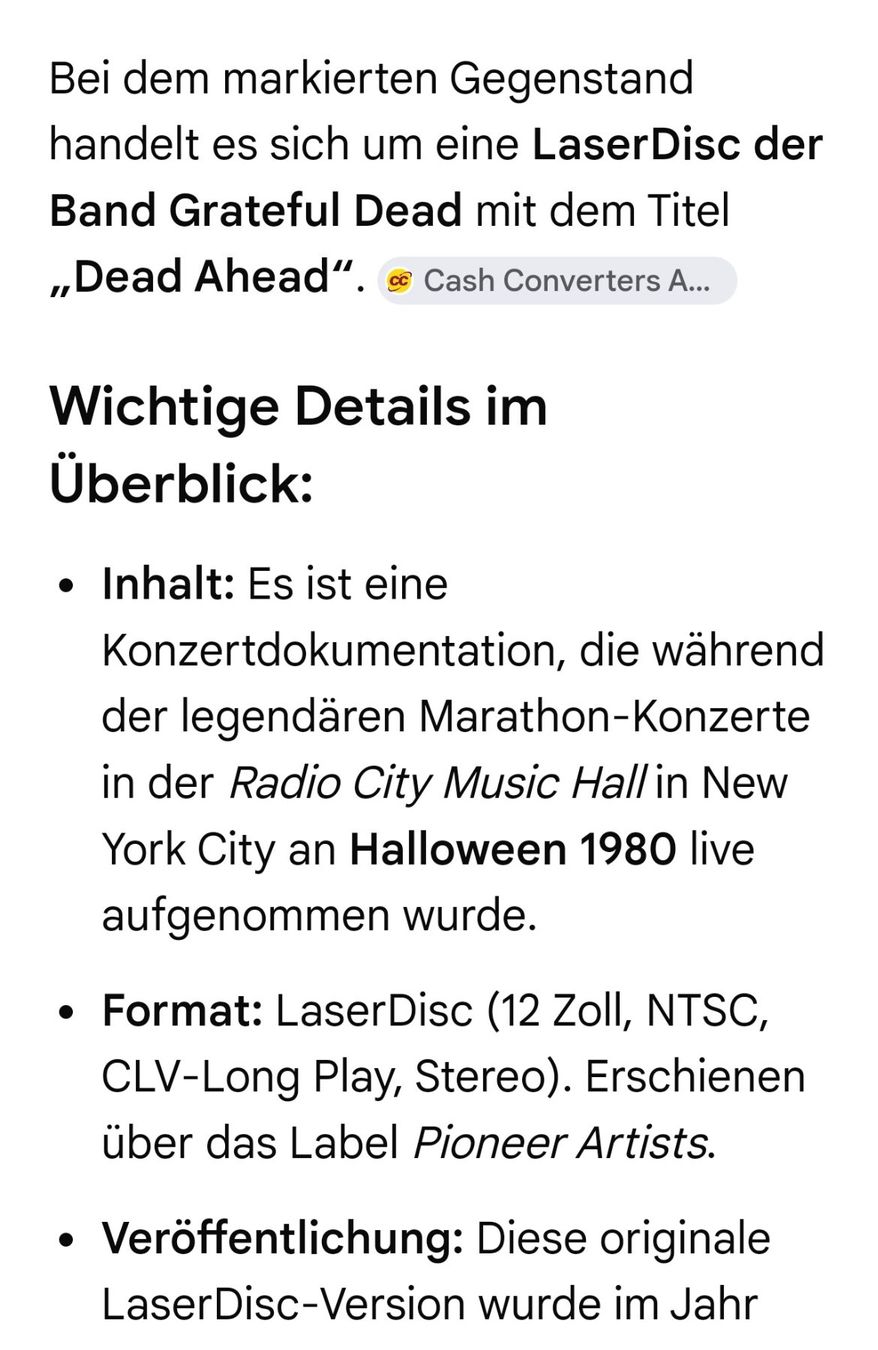 CD: Grateful Dead live Sammlerstück – Usato da huenenberg venduto da Suizofelize 3