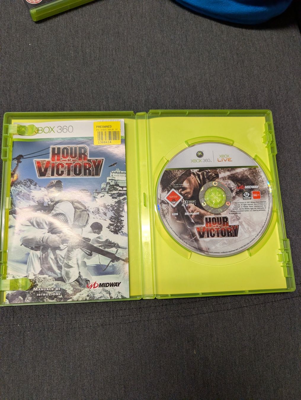 Giochi: Hour of Victory Microsoft xbox 360 – Usato da Giubiasco venduto da Ticinerd 2
