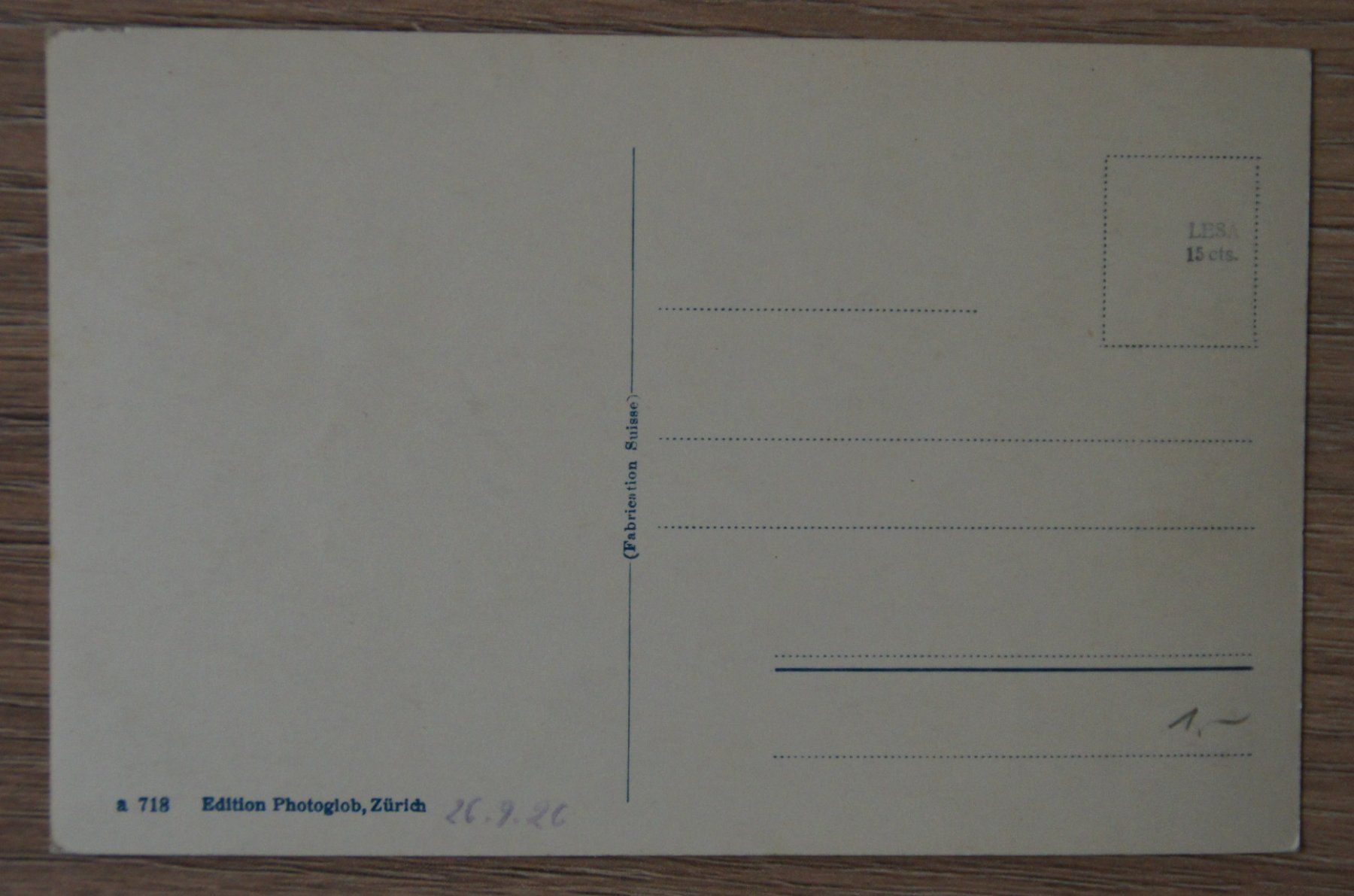 Cartes postales: Zug, 1926 – D'occasion à St. Margrethen SG par maege07 1