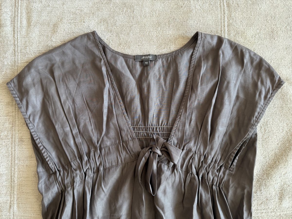 Vestiti: Robe grise Phildar, taille 40, élégante – Usato da Lausanne venduto da Stephaniesdressing 3