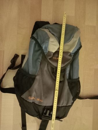 Wanderrucksack, hellblau, grau, schwarz