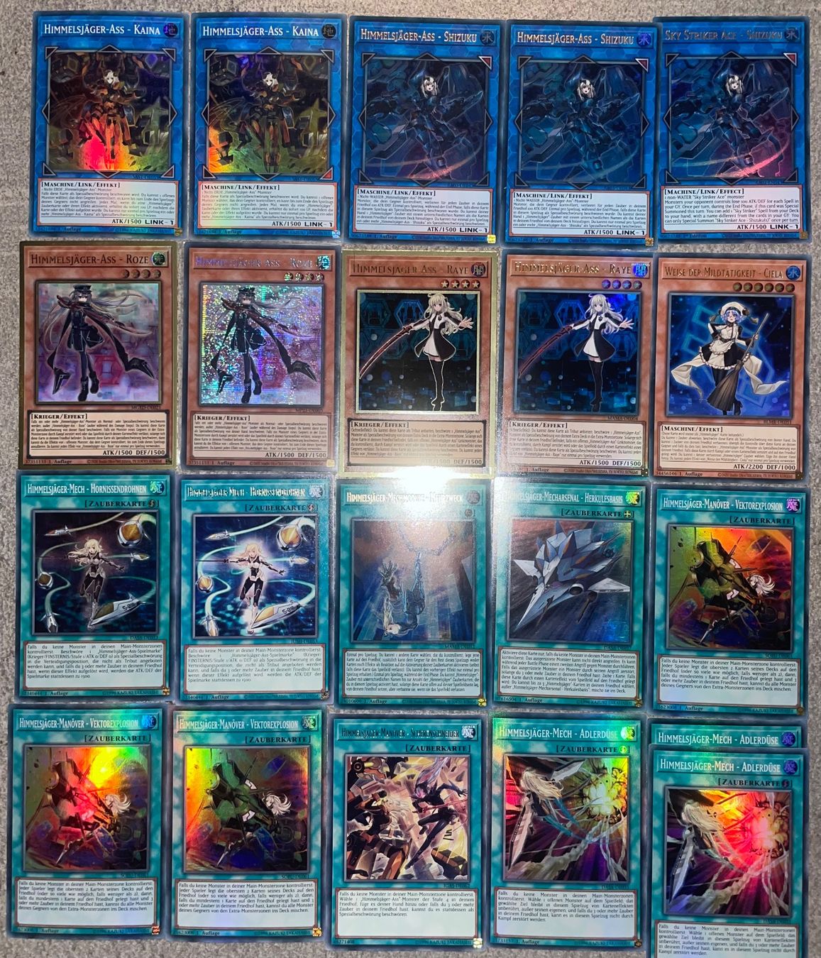 Yugioh Cartes à collectionner: YuGiOh Himmelsjäger Ass Set – Neuf (Voir description) à Altstätten SG par ChangeMaker