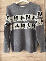Grauer Mickey Mouse Pullover für Damen - Grösse XL