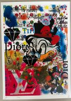 Death: Graffiti Dagobert, POP Street Art, signiert 76/100