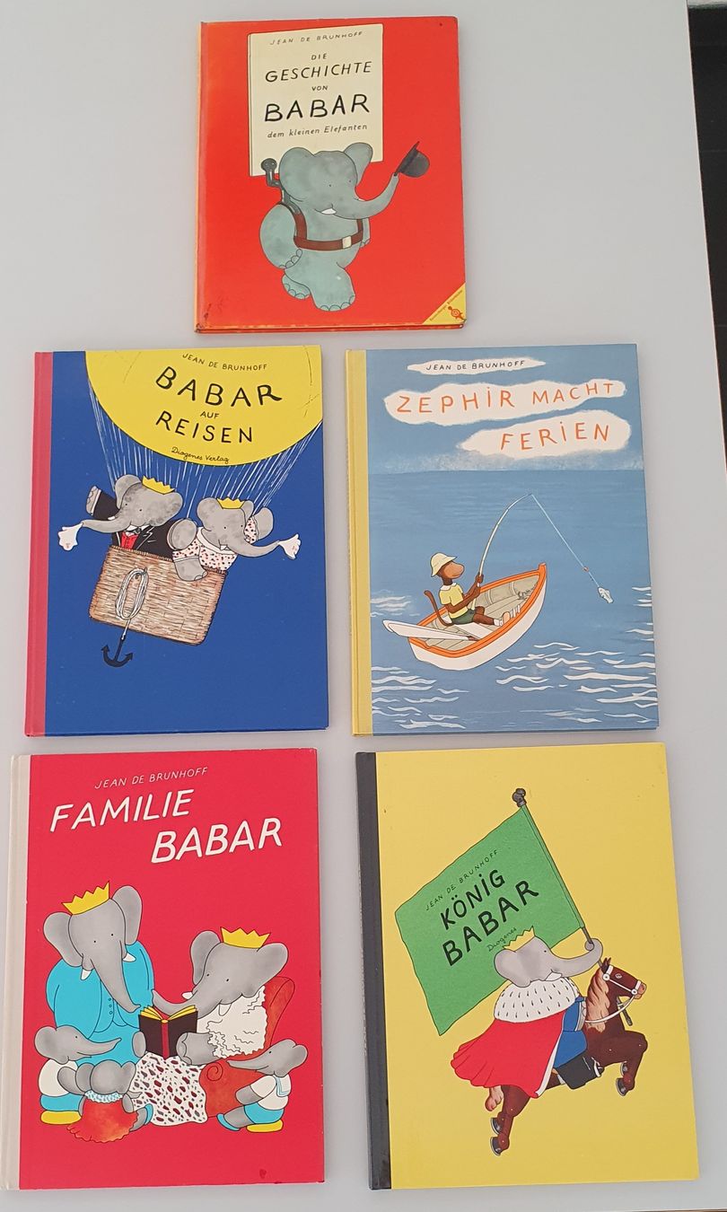 Bücher: Babar - Zephir - Buchset 5 Stck. Jean de Brunhoff – Gebraucht aus Kreuzlingen von Rschweiz1
