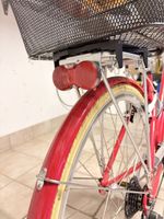 Damenvelo Cresta rot Shimano Acera mit Korb