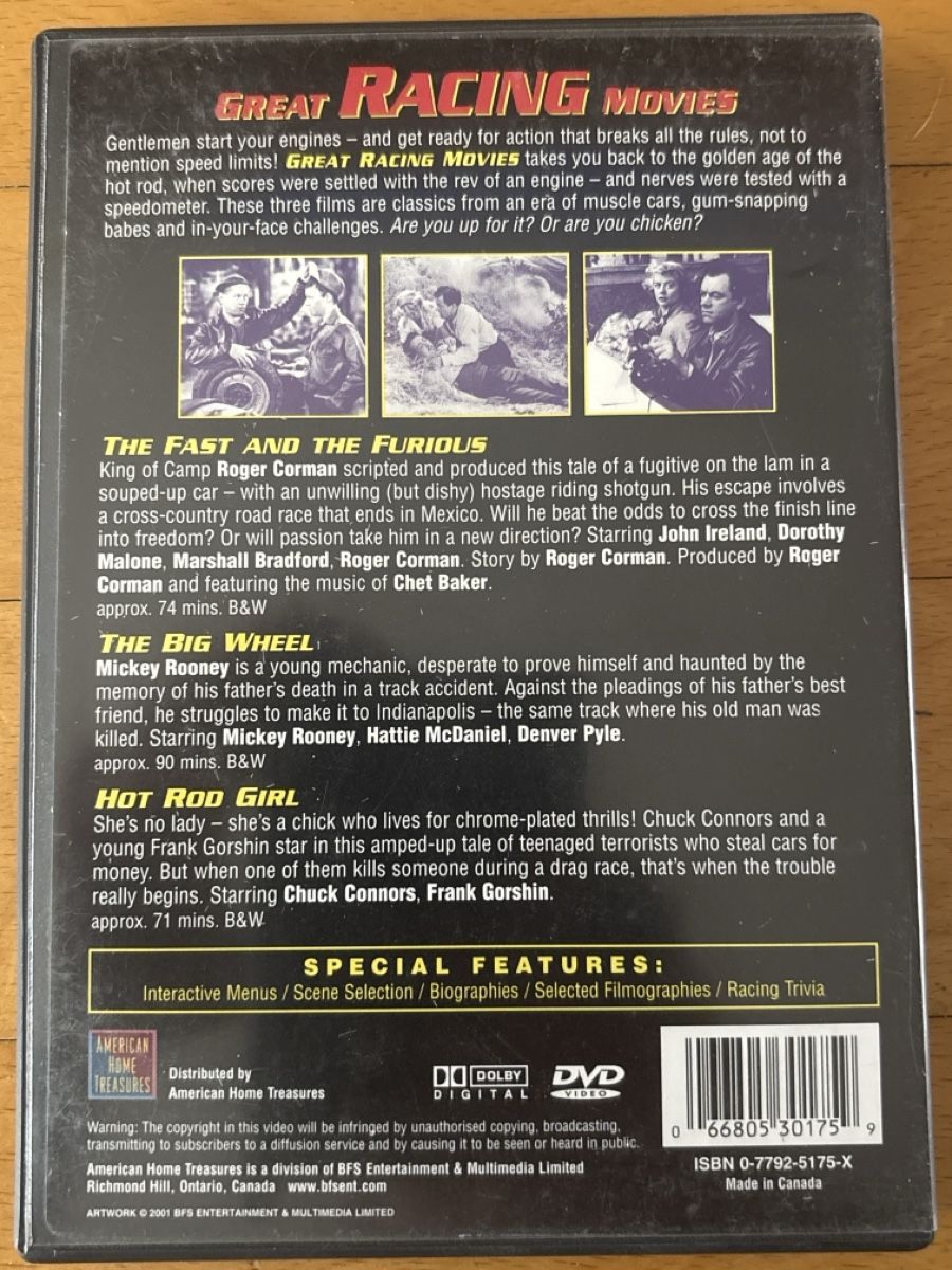 Tutti i DVDs: Great Racing Movies – Usato da Egg b. Zürich venduto da Luckybilly 1