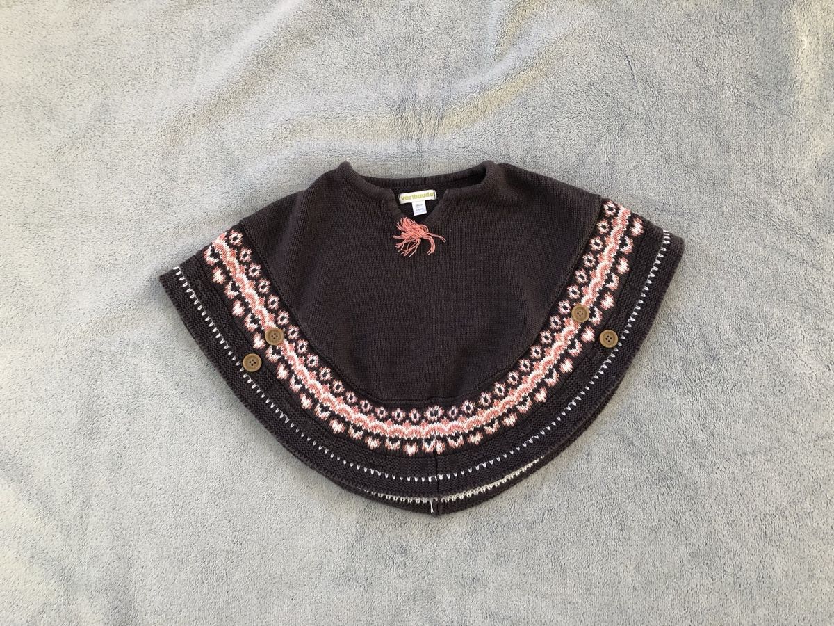 Giacche & Cappotti: Poncho cap Gr.86 - 2ans Verbaudet – Usato da Liddes venduto da Couik