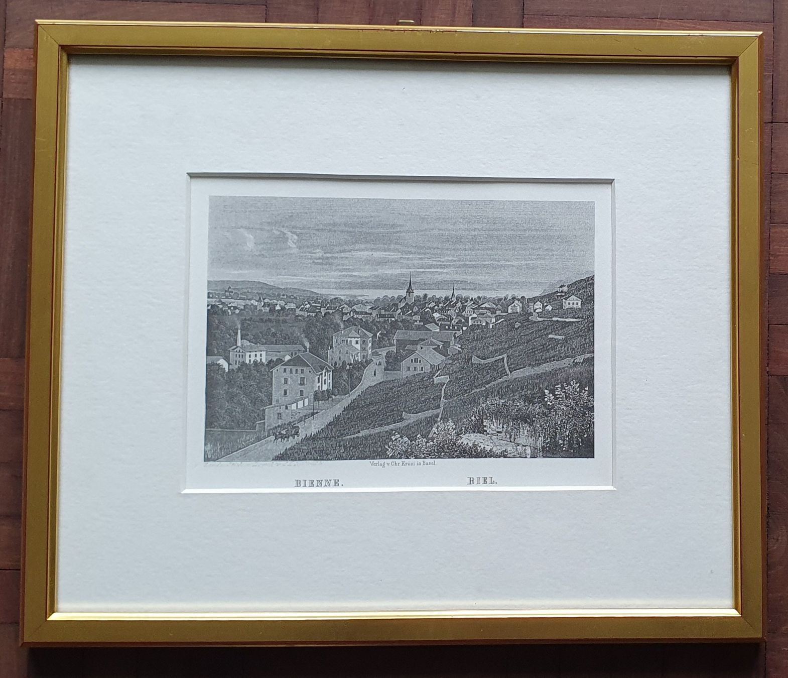 Grafica & Litografie: Bild - Biel, Lithographie – Usato da Kreuzlingen venduto da Rschweiz1