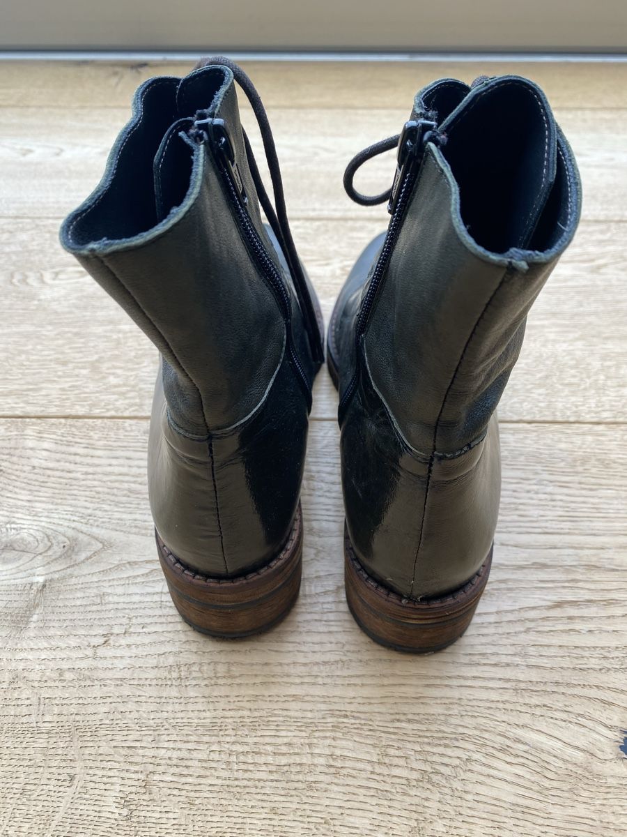 Damenschuhe: Leder Boots Tannengrün – Neu (gemäss Beschreibung) aus Ittigen von 132465 1