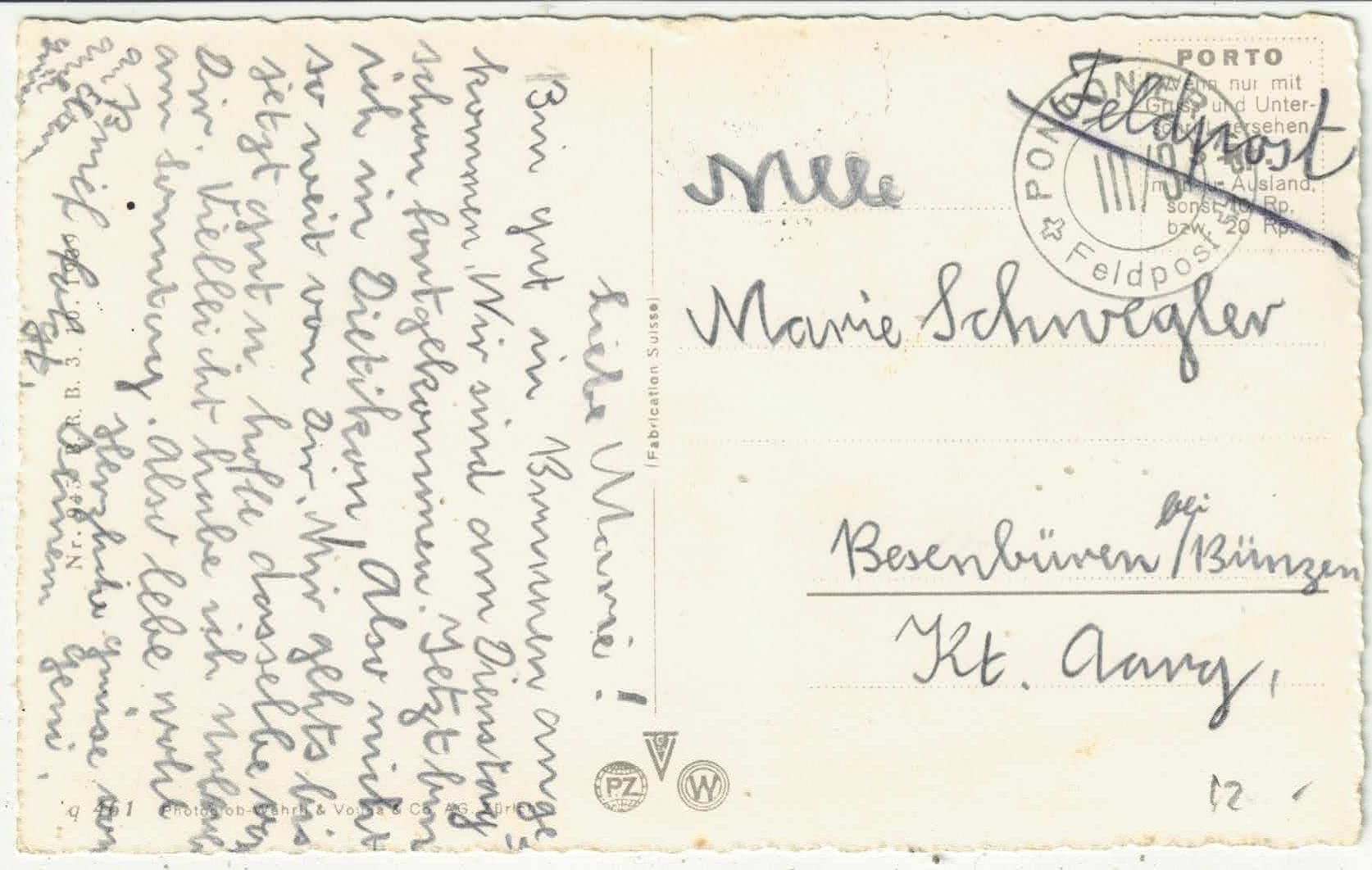 Cartoline postali: Dietikon - Teilansicht – Usato da Ettingen venduto da Kartenplanet 1