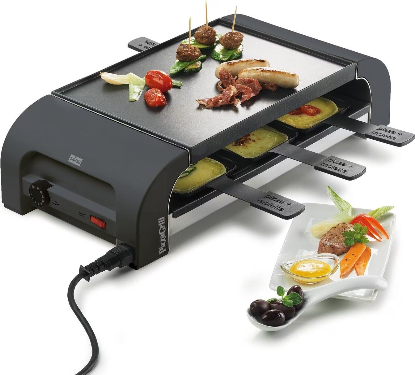 Stöckli Elettrodomestici da cucina: STöCKLI PizzaGrill for6 schwarz – Nuovo (secondo la descrizione) da Kägiswil venduto da pebart
