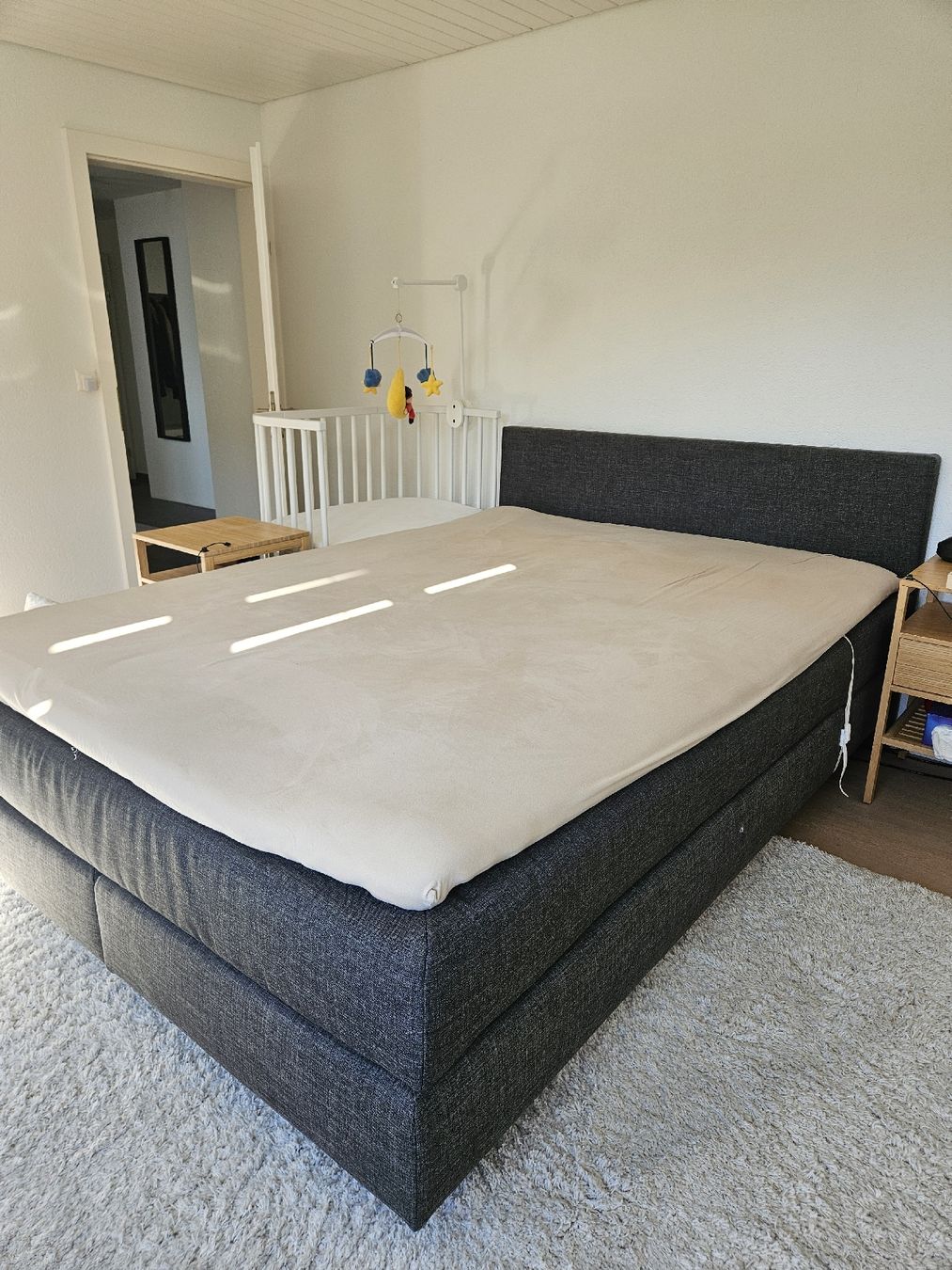 Micasa Letti: Boxspringbett 160x220cm Anthrazit - Extra Lang – Usato da St. Gallen venduto da macauw