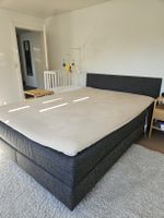 Boxspringbett 160x220cm Anthrazit - Extra Lang