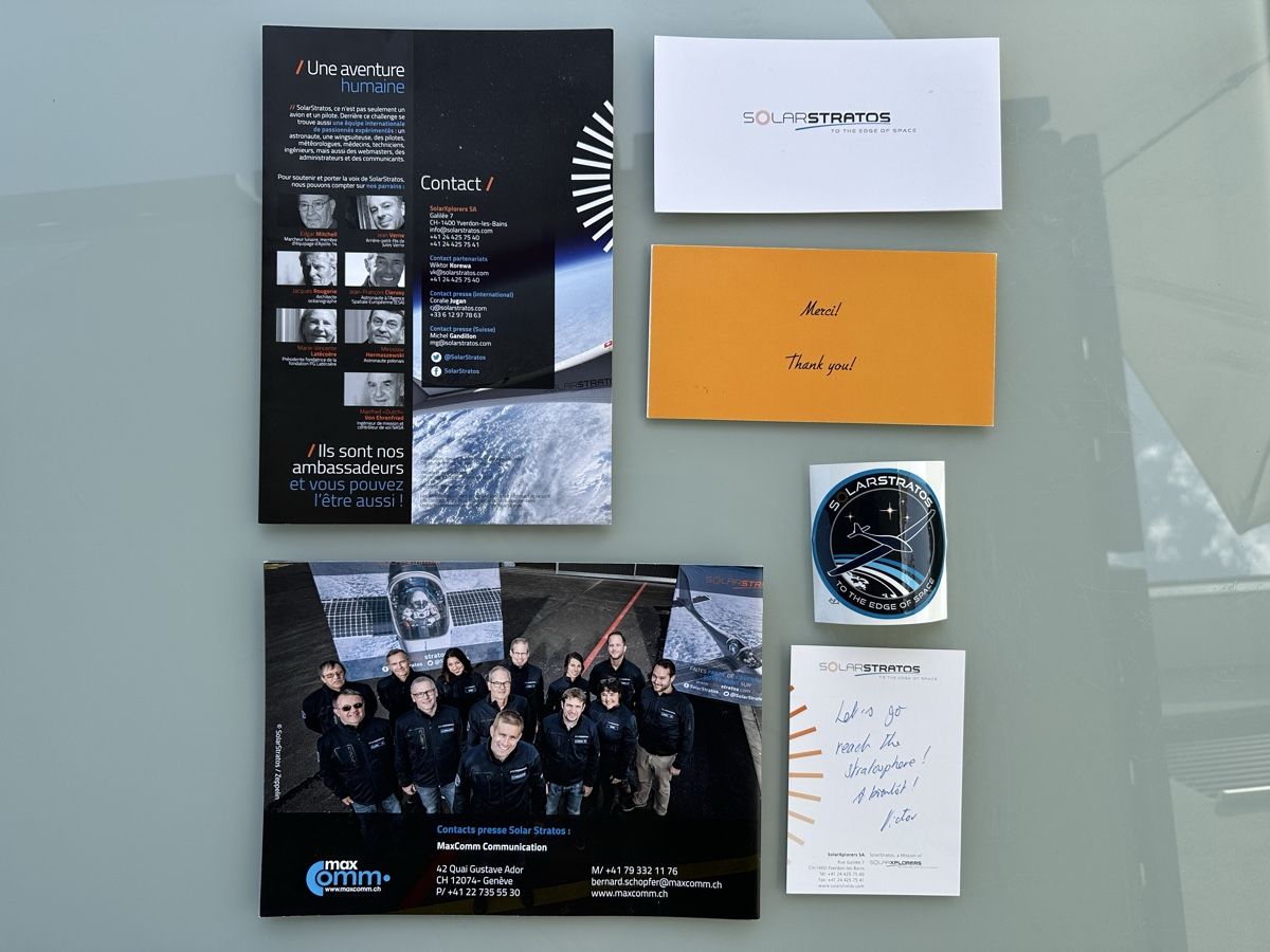 Autografi: Brochures SolarStratos avec autographes – Nuovo (secondo la descrizione) da Promasens venduto da Toblerone83 3