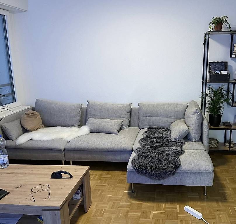 Ikea Sofas: Söderhamn Ecksofa Hellgrau, sehr gut, Lieferung möglich – Gebraucht aus Reinach BL von alp_vpn5