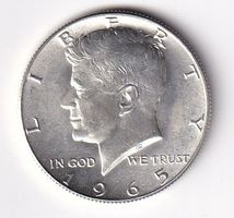 USA Kennedy Half Dollar 1965vorz-unz