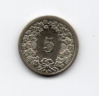 Alle Münzen: (1588) CH, 5 Rappen 1850 BB, Super, stgl – Gebraucht aus Rüthi (Rheintal) von erdnuessli1