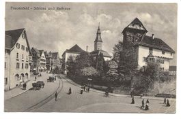 Frauenfeld (TG) Schloss und Rathaus - belebt - 1935