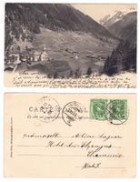 Trient, le village et le glacier