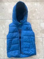 Blaue Benetton Steppweste/Gilet mit Kapuze für Jungs