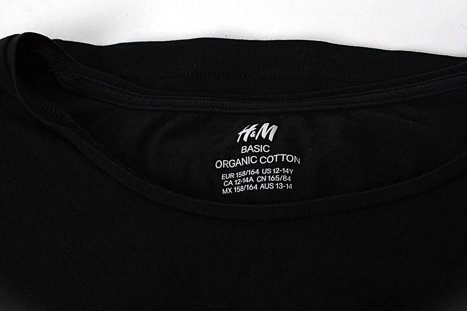 H&M Pulls & Sweat-shirts: H&M Basic schwarzer, dünner Pullover, Gr. 158/164 – D'occasion à Zollikofen par Restwert_Zollikofen 2