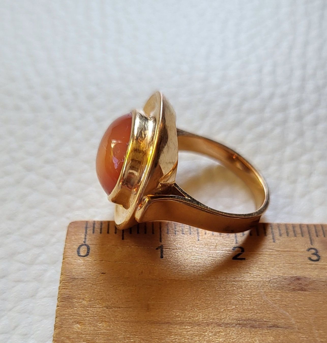 Anelli: Gold 750 Massiv Rose Gold Ring Mit Stein – Usato da Wald ZH venduto da Dasilver 4