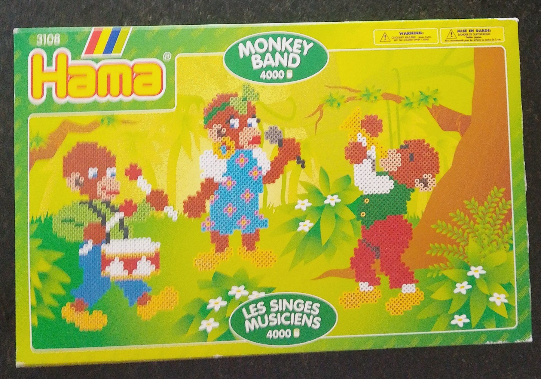 Kit bricolage: Hama Bügelperlen Packung mit 4000 Perlen Affenparty Set – Nuovo (secondo la descrizione) da Wohlen AG venduto da salamanderspielwaren