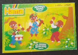 Hama Bügelperlen Packung mit 4000 Perlen Affenparty Set