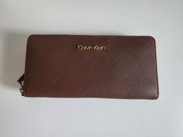 Braun Calvin Klein Portemonnaie
