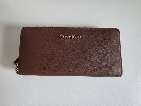 Braun Calvin Klein Portemonnaie