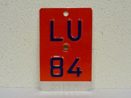 LU 84 VELONUMMER - FAHRRADSCHILD