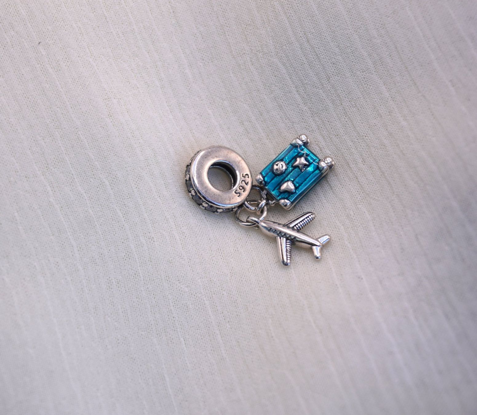 Ciondoli: Charm "travel plane" zu Pandora S925 – Nuovo (secondo la descrizione) da Niederbüren venduto da Fidi5 4