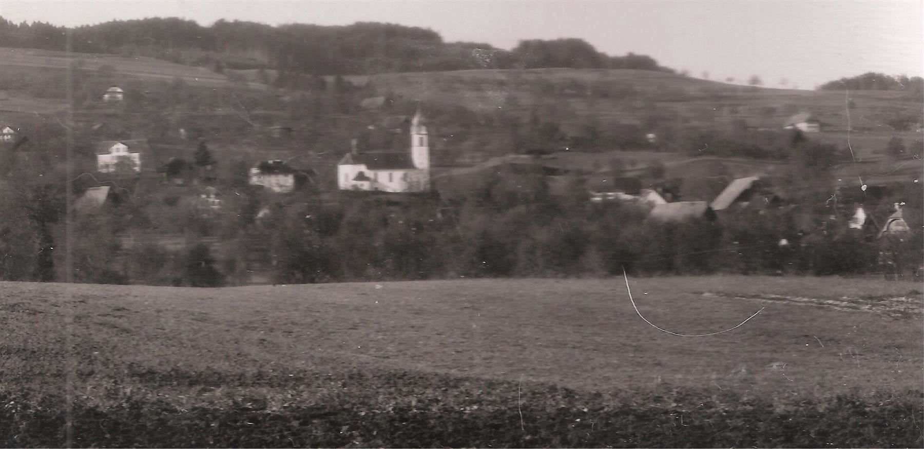 Ansichtskarten: 22.9.55 WINIKON LU/unverbautes Dorf/Ansicht – Gebraucht aus Zürich von Hagliweg