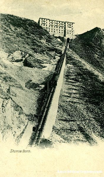 Ansichtskarten: Stanserhorn -Standseilbahn Hotel +1906 – Gebraucht aus Emmenbrücke von teestube
