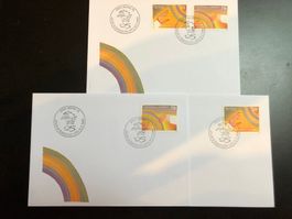 3 enveloppes U.P.U. 1998 selon photo