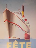 Affiche bateau à vapeur "Le Neuchâtel"