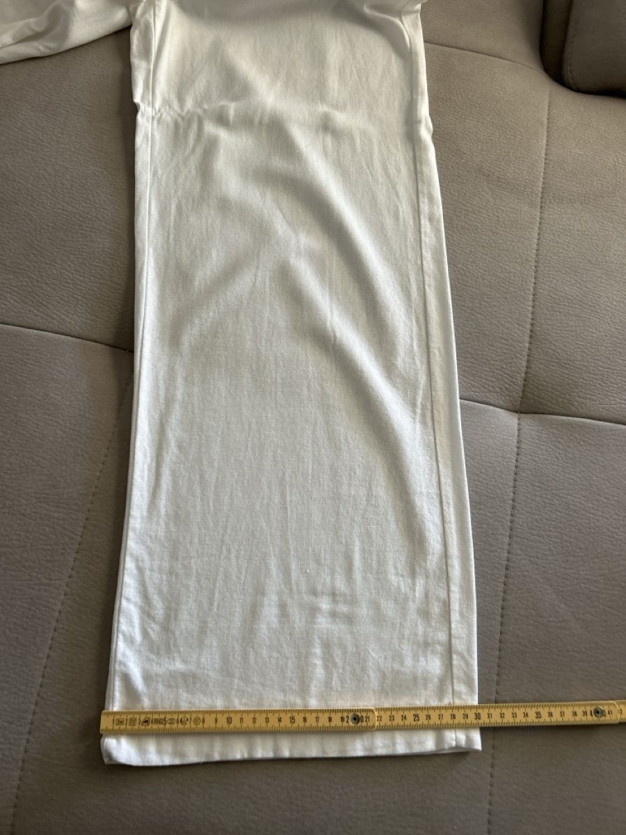 Pantaloni: Leinenhose von Chicoree, Grösse L, weiss – Nuovo (secondo la descrizione) da Erlinsbach SO venduto da hallon480 6