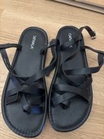Sandales Catwalk noires, taille 38, comme neuves! Été