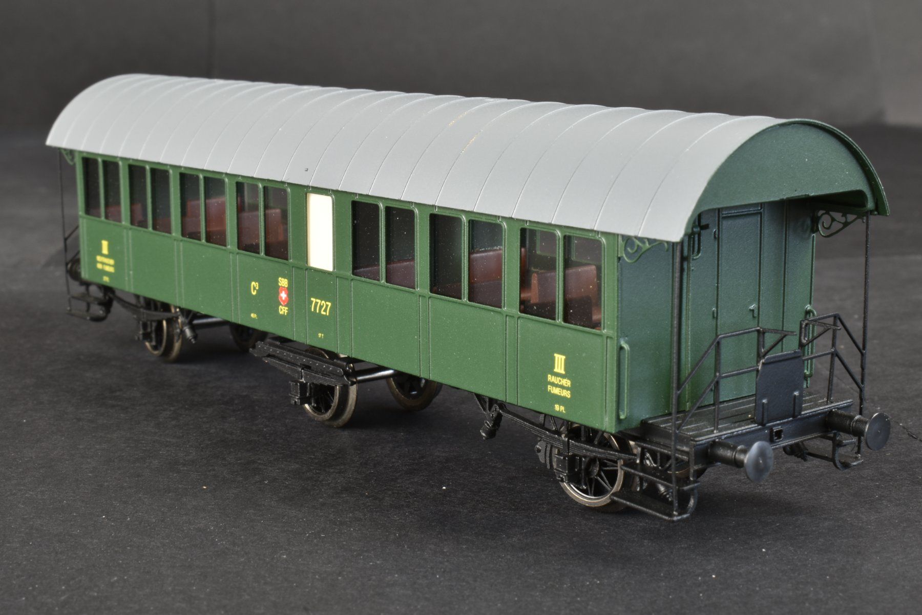 Born Modellini di ferrovie: Born SBB Historischer Wagen C3 7727 – Nuovo (secondo la descrizione) da La Chaux-de-Fonds venduto da S6rp 2