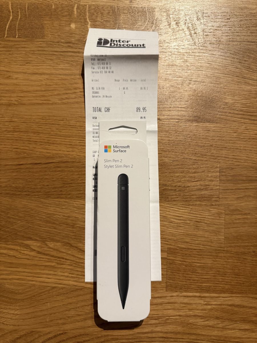 Microsoft Penna & Evidenziatori: Microsoft Surface Slim Pen 2 Eingabestift Schwarz Neu – Nuovo (secondo la descrizione) da Amriswil venduto da sim_nlb6 2