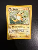 Pokémon Karte Raichu 14/102 Holo Basis Set stark gebraucht