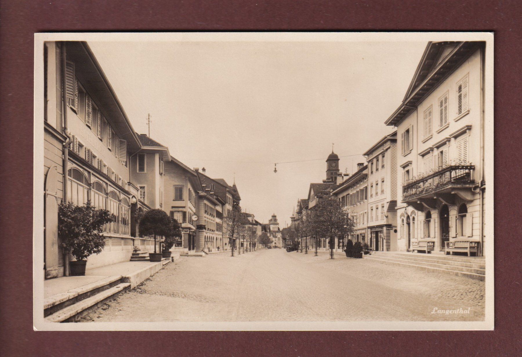 Cartoline postali: LANGENTHAL - Strasse – Usato da Pully venduto da nicecards