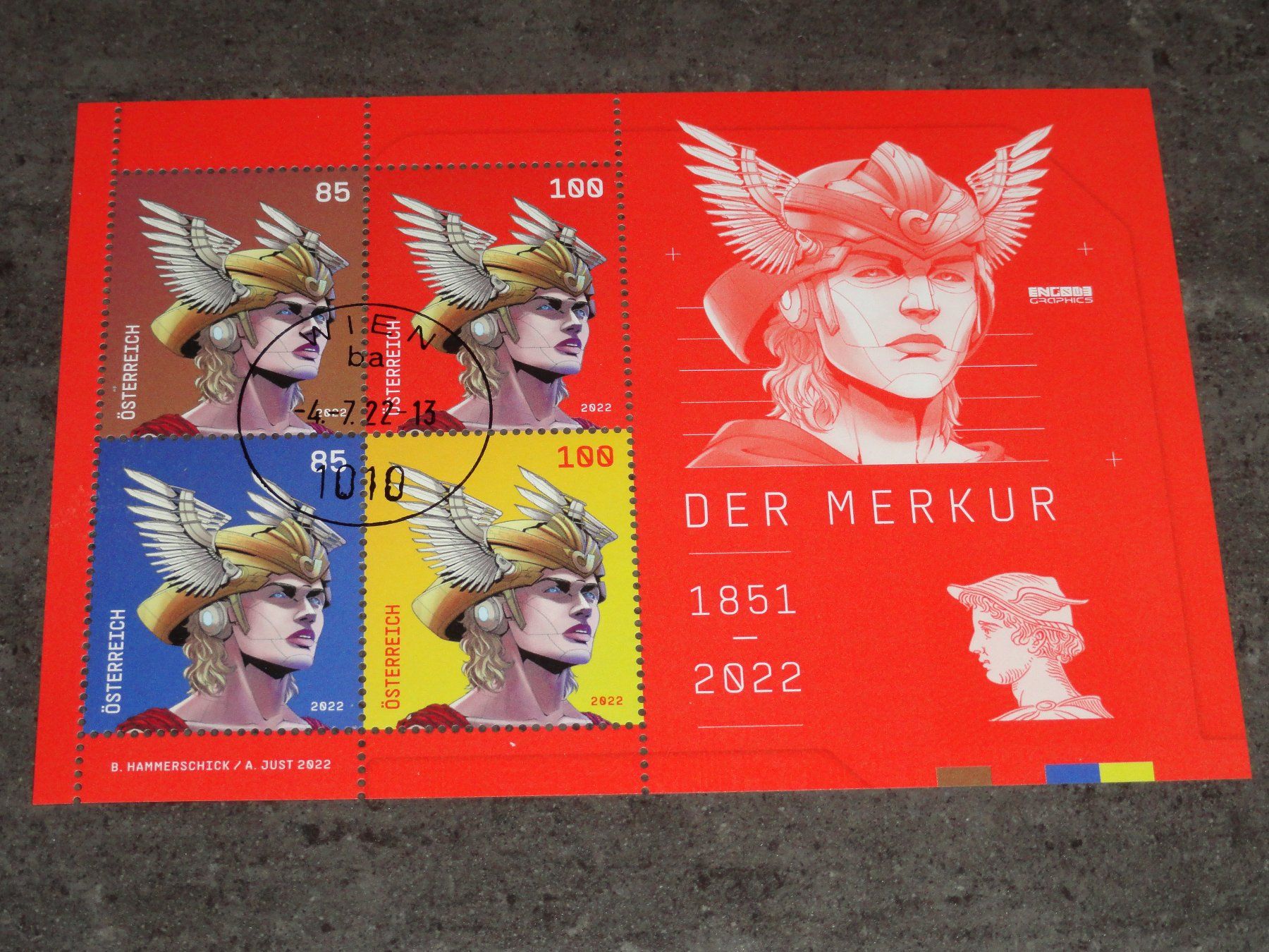 gestempelte Crypto Stamp Art 