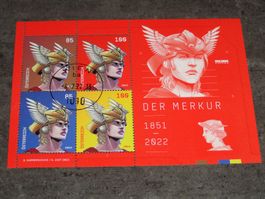 gestempelte Crypto Stamp Art "DER MERKUR", Österreich 2022