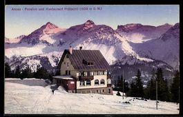 AK Arosa, Pension und Restaurant Prätschli in winterlicher L