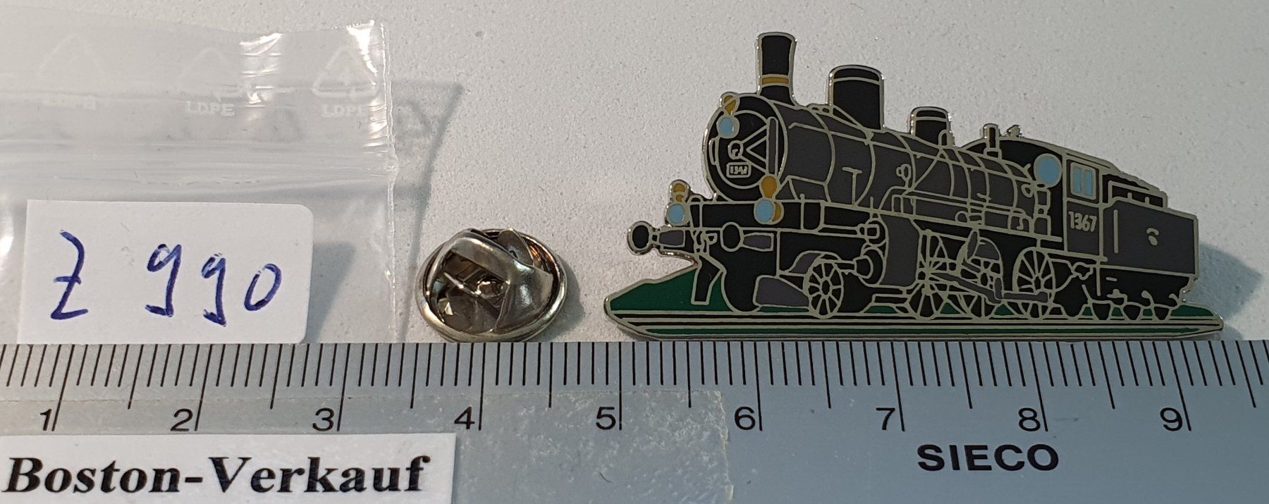 Plaketten & Abzeichen: Z990 - Pin Dampflokomotive – Gebraucht aus Reinach BL von Boston-Verkauf 1